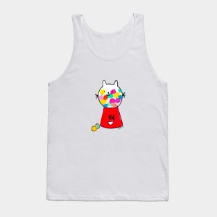 Cat Gumball Machine Tank Top